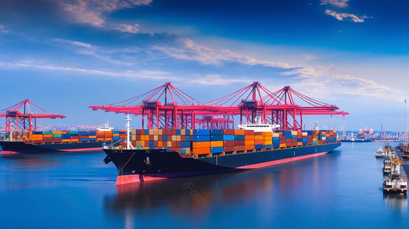 航运工业港口的集装箱货船进出口交货码头风景实拍摄影图,高清,摄影图,摄影图片,图片大全,摄影图免费下载